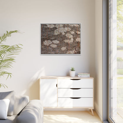 Lichen's Legacy - Unique Stretched Canvas Wall Art